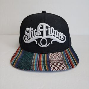 Stick Figure Kasbah Snapback Hat Aztec Pattern ~ One Size